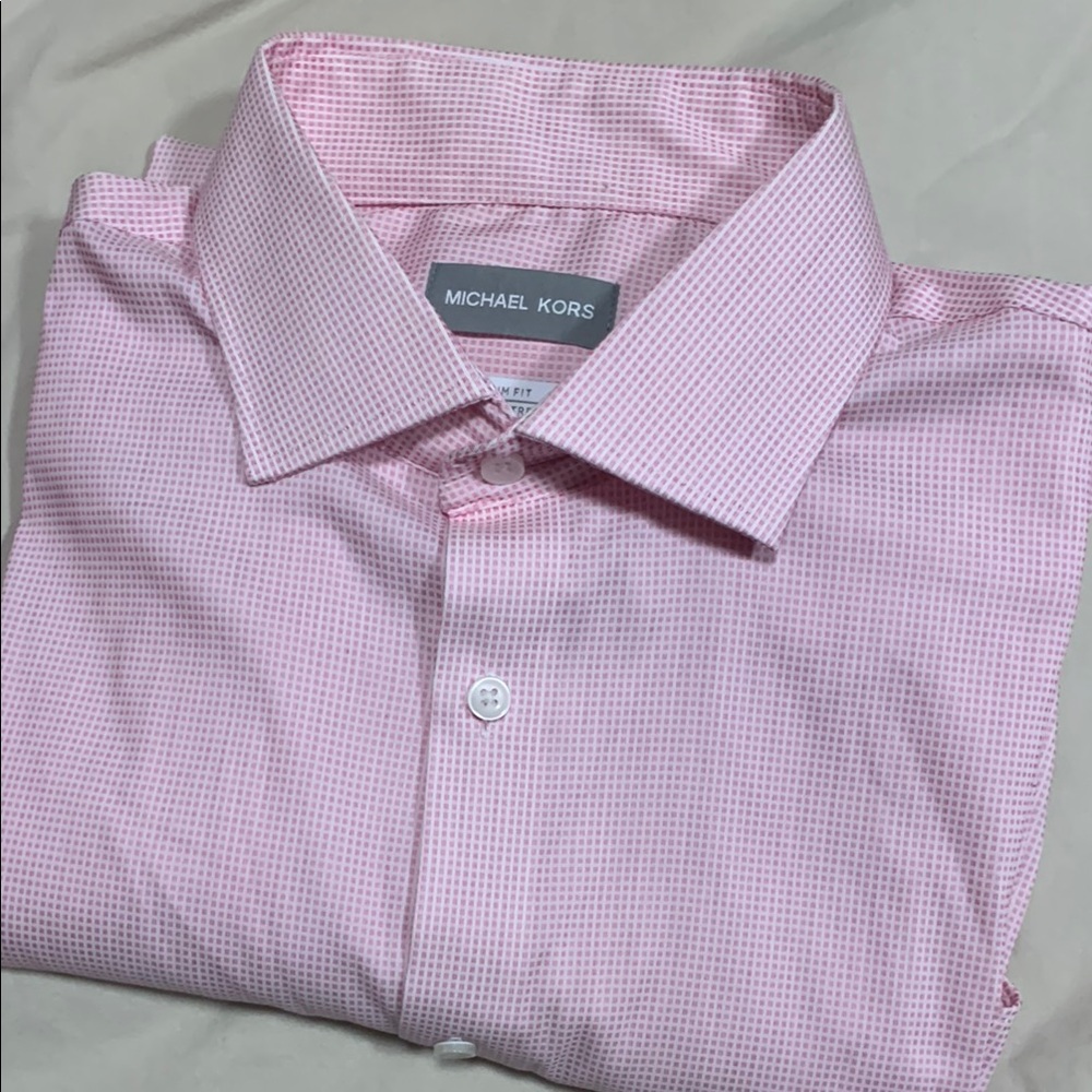 Michael Kors Men's Pink Dress Shirt